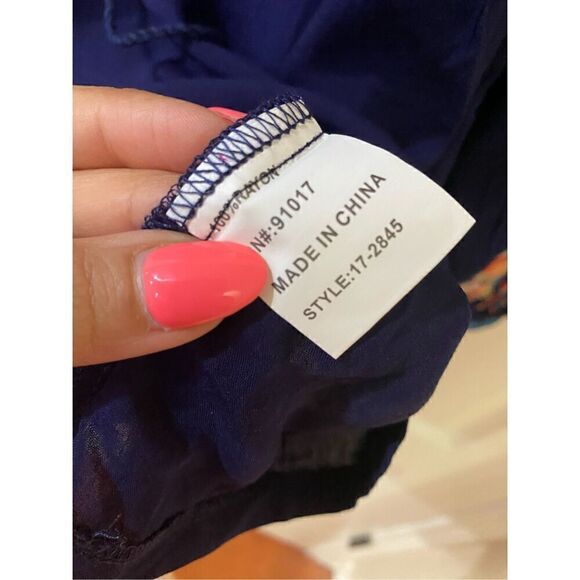 NWT Solitaire Embroidered Sleeve Pullover Blouse - Picture 5 of 6